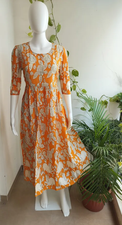 Cotton Floral Maxi - Yellow